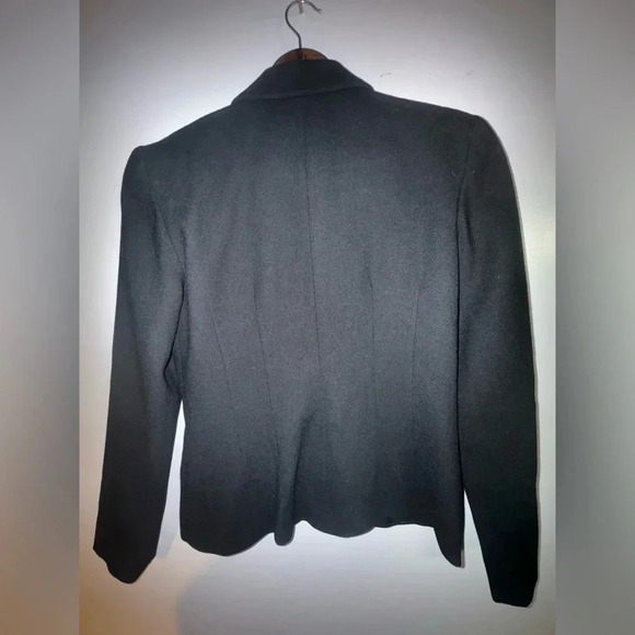 Talbot’s women’s One Button‎ Black Blazer small career shoulder pads business - Picture 3 of 4